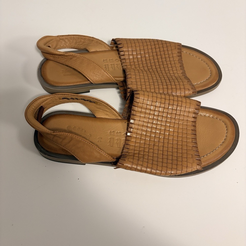 Spring Step Gelsi Sandals in Brown Leather Size 39 (US 8.5)